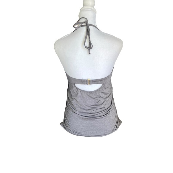 Athleta - NWT Knot Bow Swim Beach Tankini Lined Ruched Padded HalterTop Sz M - Picture 6 of 9